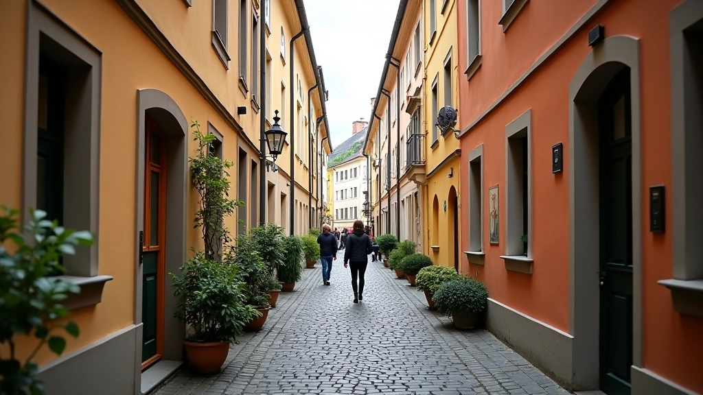 Prague neighborhood street
